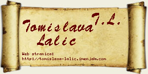 Tomislava Lalić vizit kartica